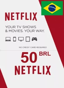 <span style='color: red;'>Gift</span> Card Netflix R$ 50,00 - Assinatura