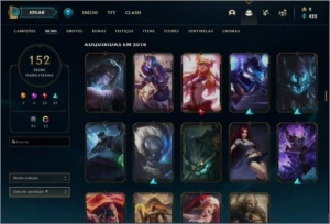 Conta League of Legends, 152 SKINS, UNRANKED, LVL 207 LOL