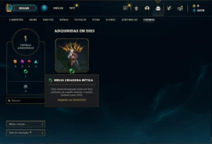 Bronze 4 com 50 Champs e 10 Skins - League of Legends LOL
