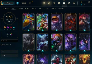 Conta Lol Full Acesso-  Lvl 312 - 130 Skins - Todos Campeões - League of Legends