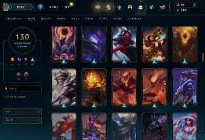 Conta Lol Full Acesso-  Lvl 312 - 130 Skins - Todos Campeões - League of Legends