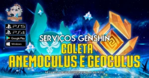 Serviços Genshin - Coleta Anemoculus e Geoculus