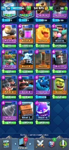 Vendo conta de Clash royale arena 15 com várias cartas upada