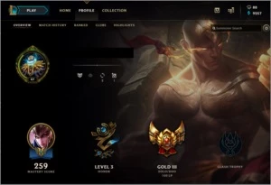 Conta Gold 3 - League of Legends LOL