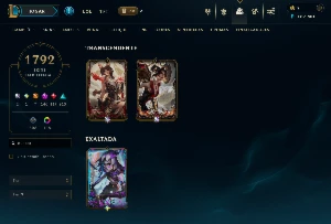 Conta de Lol com PAX TF e 1792 Skins! EX-Mestre - League of Legends