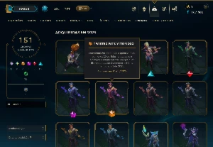 Conta de Lol com PAX TF e 1792 Skins! EX-Mestre