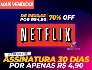 [Promoção] Netflix Assinatura Premium 30 Dias