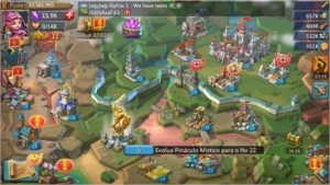 Conta Lords Mobile CST25, 33M de Poder + Cavaleira da Rosa