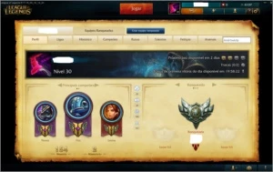 League Of Legens Conta Season 1 - Unranked + Skins Raras! - League of Legends LOL