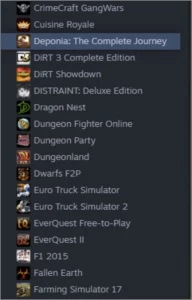 Conta STEAM com 34 jogos e nível 30