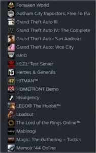 Conta STEAM com 34 jogos e nível 30