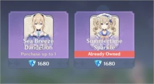 CONTA AR40 KAMISATO AYAKA, KEQING, QIQI E JEAN + 4* - Genshin Impact