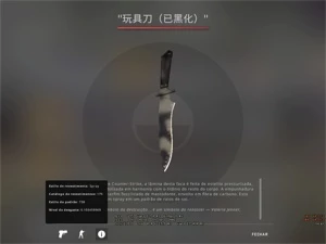Faca Clássica Brasas - Counter Strike CS