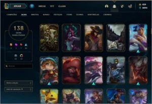 Diamante 1 146 champs 138 skins - League of Legends LOL