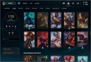 Diamante 1 146 champs 138 skins - League of Legends LOL