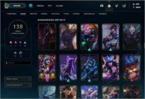 Diamante 1 146 champs 138 skins - League of Legends LOL