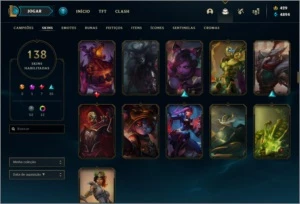 Diamante 1 146 champs 138 skins - League of Legends LOL