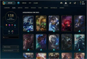 Diamante 1 146 champs 138 skins - League of Legends LOL