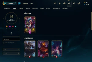 Conta de Lol com a Skin Annieversário - League of Legends