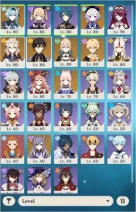 Conta ar56 7 personagens 5* e 3 armas 5* (psn linkada) - Genshin Impact