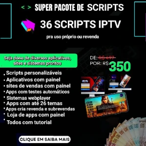 Mega Pack – 36 Scripts De Iptv - Outros
