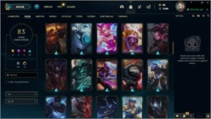 CONTA 83 SKINS - OURO II 20PDL - League of Legends LOL