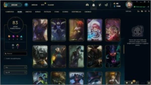 CONTA 83 SKINS - OURO II 20PDL - League of Legends LOL