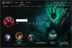 League of Legends - Cont + 117 Campeões e 40 Skins+ Legados LOL