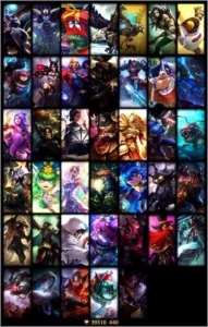 League of Legends - Cont + 117 Campeões e 40 Skins+ Legados LOL