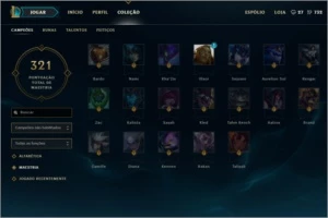 League of Legends - Cont + 117 Campeões e 40 Skins+ Legados LOL