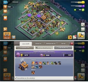 CV14 FULL MATO 100% TH14 26 SKINS 4 PAISAGENS DADOS CRIAÇÃO - Clash of Clans