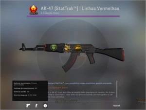 AK-47 (StatTrak™) | Linhas Vermelhas - Counter Strike CS