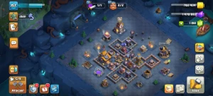 Cv17 Rushada Semi Full Na Base Do Construtor - Clash of Clans