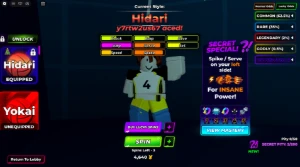 Account With Hidari Secret (Volleyball Legends) - Roblox