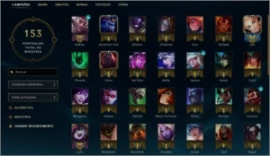 CONTA BARATA +60 CHAMPZ +50 SKINS +20 SKIN DE SENTINELA - League of Legends LOL