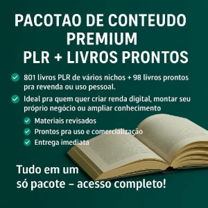 📚 Pacotão De Conteúdo Premium Plr + Livros Prontos - eBooks