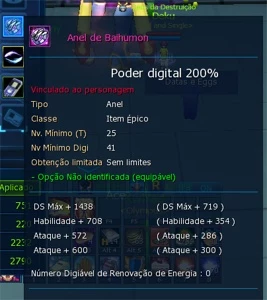 Conta LADMO - Digimon Masters Online