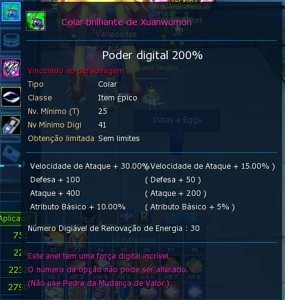 Conta LADMO - Digimon Masters Online