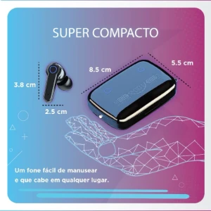 Fone M19 com Powerbank e Mini Lanterna - Produtos Físicos