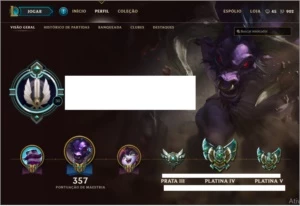 Conta Lol Plat IV - League of Legends