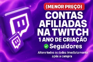 [Menor Preço] Contas Afiliadas Na Twitch - Social Media