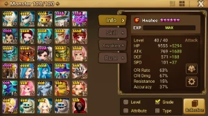 [GLOBAL 50][NAT5 Quantity: 04 ][ 6*2 | 5*27 ]SUCC1C9 - Summoners War