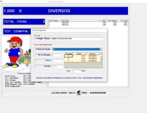 Programa Sistema Frente Caixa Pdv Comercio Lojas Automação - Outros