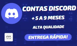 CONTAS DISCORD + 5 A 9 MESES + EMAIL [ALTA QUALIDADE] - Redes Sociais
