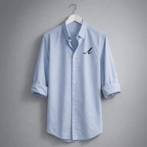 Camisa Social Bordada com Iniciais