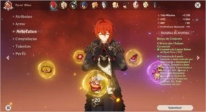 Conta Genshin Impact - DILUC (C2), VENTI (C1) E JEAN