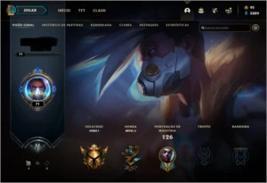 Conta Gold 1 main mid - League of Legends LOL