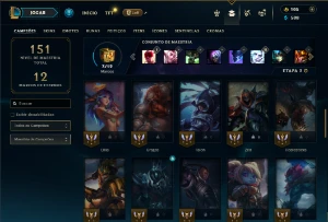 Diamante 4 com 50 Champs e 20 Skins ( MAIN JG ) - League of Legends LOL