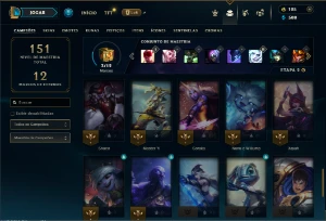 Diamante 4 com 50 Champs e 20 Skins ( MAIN JG ) - League of Legends LOL