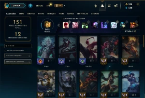 Diamante 4 com 50 Champs e 20 Skins ( MAIN JG ) - League of Legends LOL